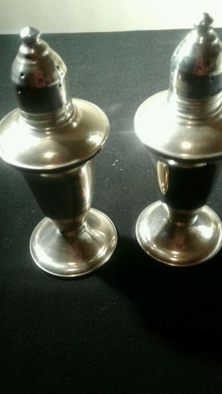 Sterling Silver Duchin Creation Weighted Salt And Pepper Shakers