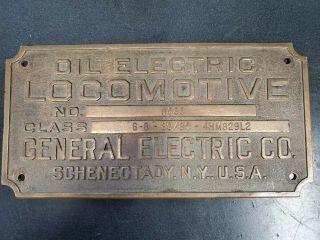 Rare General Electric Locomotive; General Electric Co.  Schenectady,  N.  Y.