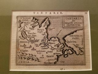 Tartarie Map Russia China Alaska Etc 16th Or 17th Century Map