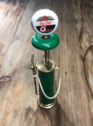 Vintage Rare Texaco Sky Chief Miniature Mini Gas Pump Green 7in