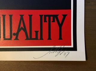 Shepard Fairey Obey Giant AFFROCENTRIC RARE Signed Numbered Screen Print 3