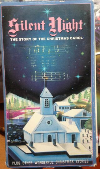 Silent Night: The Story Of The Christmas Carol (vhs) Rare Vintage 3 Xmas Shorts