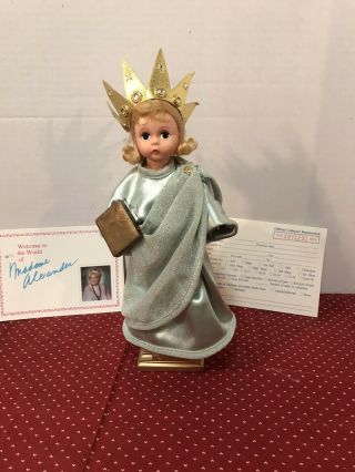 Vintage 9” Madame Alexander Doll Statue Of Liberty Doll.  Very Pretty.