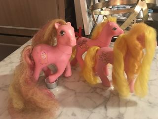 Vintage My Little Pony G1 - Mail Order Rapunzel & Goldilocks - Very Rare