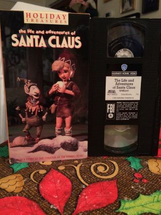 The Life And Adventures Of Santa Claus Christmas Rare Vhs Video Tape