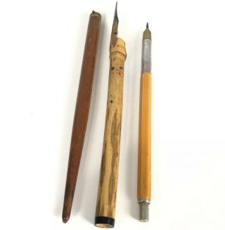 Vintage Metal Plastic Wood Pencil 1950 