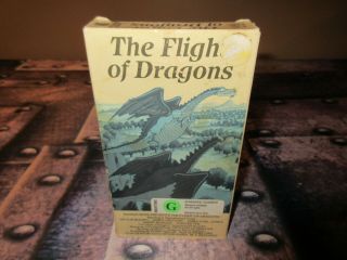 Vhs Animation Cartoon The Flight Of Dragons Rare Classic Movie 1982 Vestron
