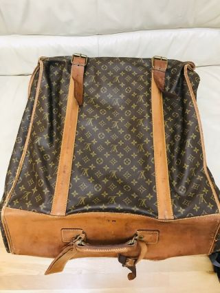 Rare Authentic Vintage Louis Vuitton Lv Monogram Garment Bag Suitcase Luggage