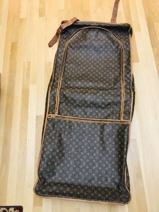 Rare Authentic Vintage Louis Vuitton LV Monogram Garment Bag Suitcase Luggage 2