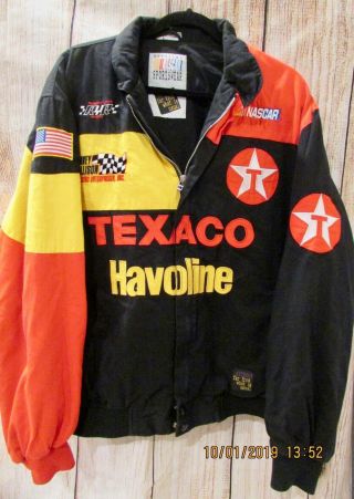 90’s Nascar By Extreme Texaco/havoline Bomber Jacket Davey Allison Rare Xl