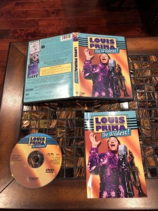 Louis Prima: The Wildest (image Dvd W/insert) Rare Oop 1999 Documentary