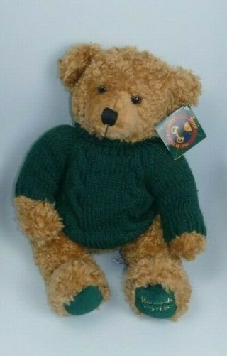 Harrods Foot Dated 1998 Annual Christmas Teddy Bear With Tags 13 Inch