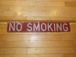 Large No Smoking Sign Retro Vintage Antique Sign Cool Must Have