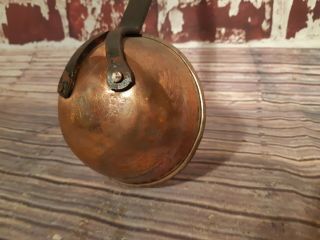 Antique Old Arts And Crafts Copper Wrought Iron Cooking Spoon Ladle Kitchen 3