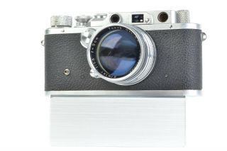 Rare Leotax D Iv 35mm Rangefinder Camera W/ 5cm F/1.  5 Simlar Lens,  Case P14247