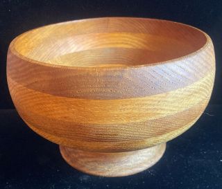 Vintage Hand Turned Large Wooden Bowl