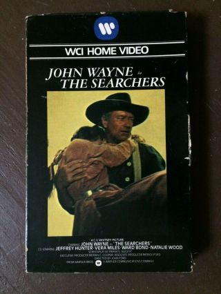 The Searchers John Wayne Wci Tape Vhs Big Box Western Revenge Rare Warner