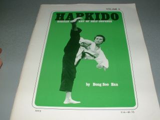 Rare 1974 Hapkido,  Korean Self Defense Book Vol 2,  By Master Bong Soo Han Rare