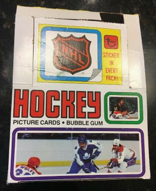 1979 - 80 Topps Hockey Empty Wax Box Very Rare Wayne Gretzky Rc