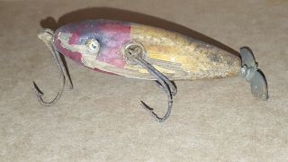 Old Antique Wood Propeller Fishing Lure Unknow Maker