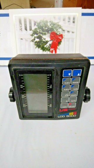 Us Marine Lcd 5000 Head Unit With No Power Cable Or Transducer Rare