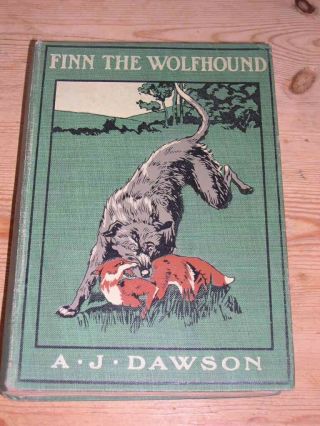 Rare Irish Wolfhound Dog Story Book 1911 By Dawson " Finn The Wolfhound "