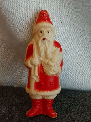 Antique Irwin Celluloid Belsnickle Santa Claus Christmas Figure Toy