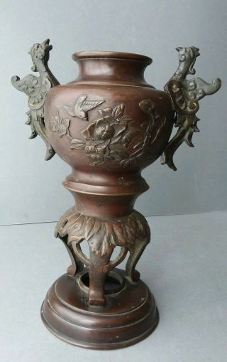 Japanese Chinese Bronze Incense Burner.