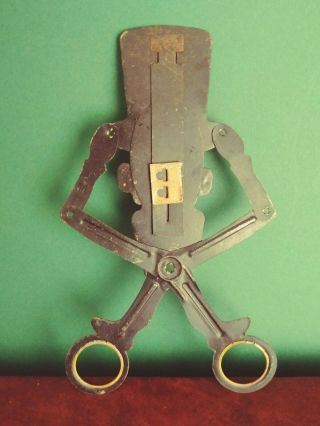 Rare 1920 ' s Distler Levy Gely Tin Mechanical Harold Lloyd Scissor Toy Germany 3