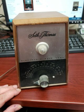 Vintage Seth Thomas Electronic Metronome Model E962 - 000
