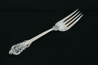 Vintage Wallace Grand Baroque Solid Sterling Silver 6 1/2 " Individual Salad Fork