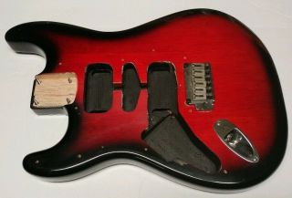 Left Hand Fender Standard Squier Stratocaster Guitar Body Antique Burst Strat