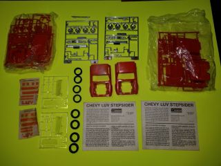 Monogram 1977 Chevy Luv Stepsider Model Kits,  2 Kits Without Boxes Rare