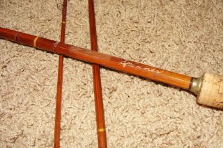 Old Vintage Spinner Split Bamboo Fly Rod - 3 Piece