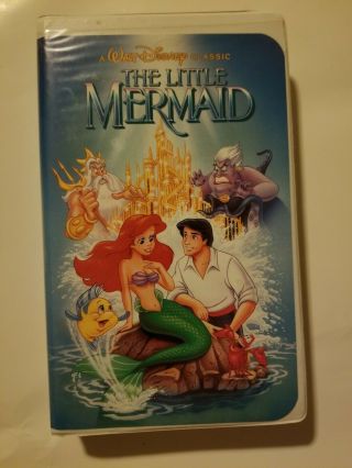 The Little Mermaid (vhs,  1990) The Classics Black Diamond Rare Cover Edition
