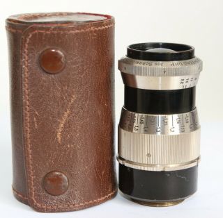 Rare Jos Schneider Kreuznach Tele - Xenar 3.  8/75 7.  5cm 75mm F3.  8 Lens C Mount