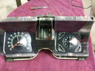 1968 Chevelle Gauge Cluster,  With Rare Speed Warning - Instrument Panel -