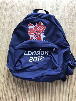 Rare London 2012 Olympic Games Backpack Navy Blue
