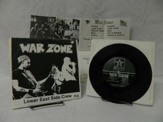 Rare / War Zone / Lower East Side Crew E.  P.  7 " / Revelation Records / 1988