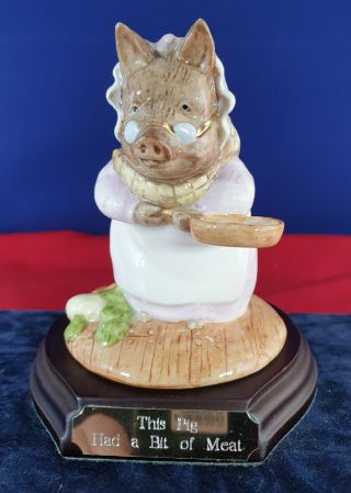 Beswick Beatrix Potter This Pig Had A Bit Of Meat Limited Edition V/rare