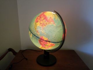 Scan Globe A/s Light Up World Globe Denmark 1987 Gb Edition - Karl F.  Harig