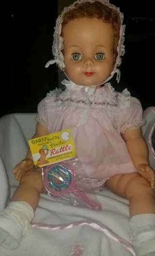Ideal Rare Creme/cream Puff Baby Doll B - 23 - 1 " Hi Color " With Beauty