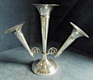 10 " Silver Plated Epergne Vase Set C1920