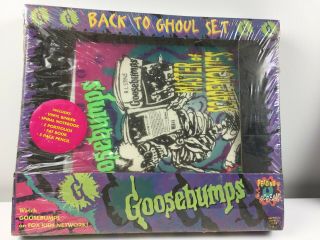 Rare 90s Goosebumps Back To Ghoul Set - School Supplies Nostalgia Fox Kids Nos