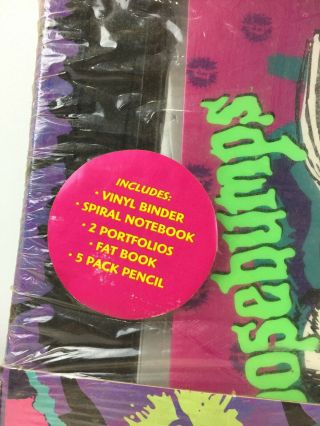 RARE 90s Goosebumps Back to Ghoul Set - School Supplies Nostalgia Fox Kids NOS 2