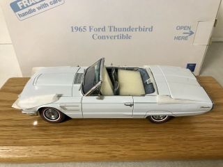 Danbury 1965 Ford Thunderbird Convertible 1:24 Rare Diamond Blue W/orig Box