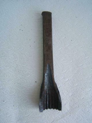 Antique Leather Tool 3/4 " Scalloped Edge End Punch