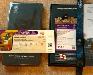 Rare England V France “the Game That Never Was” Japan 2019 Ticket And Lanyard