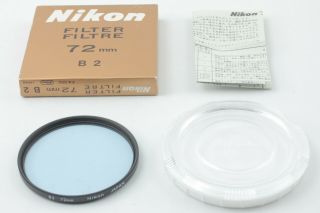 F/s Rare In Case Nikon B - 2 72mm Blue Lens Filter From Japan