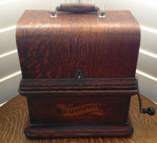 Rare Columbia Type Az Graphophone - Cylinder Phonograph -